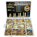 400pcs Self Drilling Drywall Anchors and Screws, 4 Sizes Metal Wall Anchors