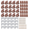 20PCS Drawer Slide Track Guide Glide with Drawer Guide Metal Backing and Drawer Stop for Center Mount Drawer for Dressers for Nightstand for Rite-Trak I 168 Drawer Slide Systems - style: 20Pcs w/metal backing
