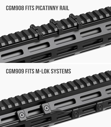 Cable Management Kit Compatible with M-LOK & Picatinny Rails, Cable Clips