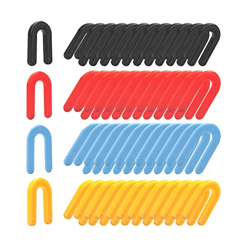 400PCS Plastic Shims, Horseshoe Shims, U Shaped Tile Spacers - size: 1/16", 1/8", 3/16", 1/4"