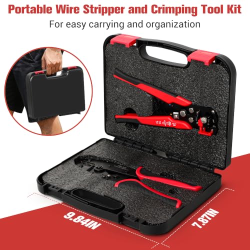 Kuject Wire Stripper Crimping Tool for Heat Shrink Connectors