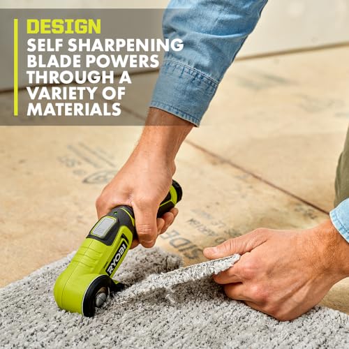 RYOBI USB Lithium Compact Scrubber Kit with 2.0 Ah Battery, USB Charging Cord, and 2 in. Medium Bristle Brush, Green