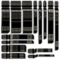 48PCS T-Shank Jigsaw Blades,6-21TPI 14-Size Jig Saw Blades for Wood and Metal Cutting,with Plastic Storage Box,Includes T144D T101B T118A T111C T244D Models