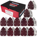 ProductionShop Premium 5-Hole Pattern Mouse Detail Sander Sandpaper Sheets, 160 Disc Variety Pack, Grits 40, 60, 80, 100, 120, 150, 180, 220, 320, 400, 600, 800 - Hook & Loop - Woodworking Furniture - style: Variety Pack 160