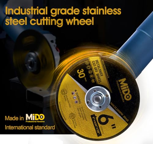 30 Pack Cut Off Wheels 6 Inch Cutting Wheel 6" x.040 x7/8" Metal&Stainless Steel Cutting Disc Fit for Angle Grinder - style: 30PCS 6Inch Cut Off Wheels