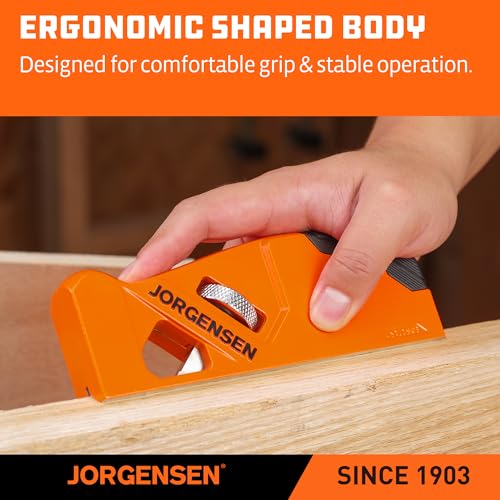 JORGENSEN Chamfer Plane, Edge Corner Plane, 4 Cutter Heads Built-In Storage