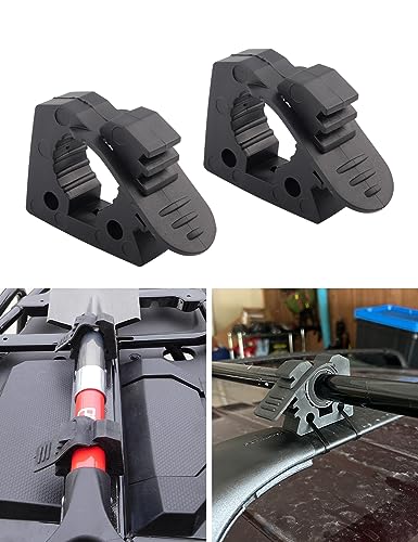 Hi-Lift Jack Handle Keeper 2 PCS Rubber Clamp, Tube Tool Grip Quick-Release Clamp Mount Black Roof Rack Mount Fits 1-1/7 in to 1-3/7 in Diameter Tools -2 Pack - size: 2 Pack