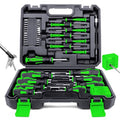 Magnetic Screwdrivers Set with Case, Amartisan 43-piece Includs Slotted, Phillips, Hex, Pozidriv,Torx and Precision Screwdriver Set, Magnetizer Demagnetizer Tools, Tools for Men (Green)) - style: 43-piece Screwdrivers Set (Green)