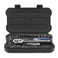 WORKPRO 39-Piece Drive CR-V Socket Set(1/4" & 3/8") - color: Silver