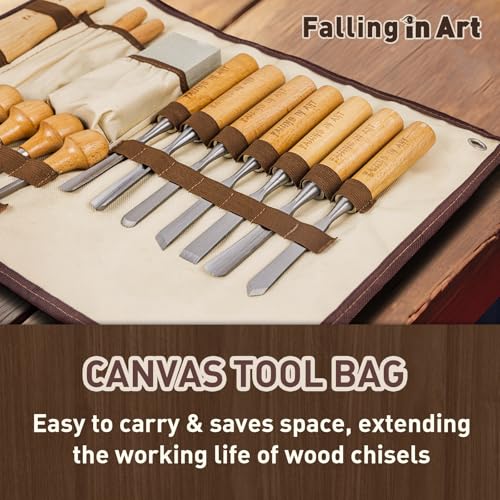 Falling in Art 16 Pcs Professional Wood Carving Knives Chisel Set