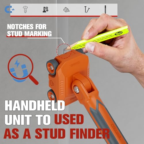 Magnetic Wire Puller for Electrical Wiring – Rare-Earth Magnets, Stainless-Steel Leader for Easy Cable Pulling in Walls & Tight Spaces, Doubles as Stud Finder, Includes High-Quality Hard Plastic Case