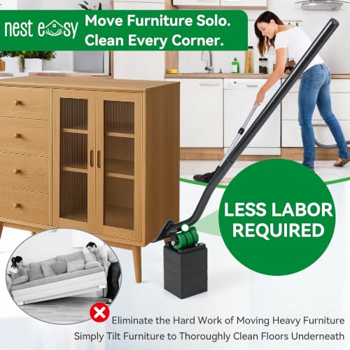 NEST EASY Furniture Lifter Tool 8-Pack of 3.5" Sliders, Save 80% Effort