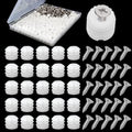 Plastic Hinge Dowel Inserts with Screws, White, MOUNTAINTOP