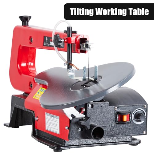 16-Inch Scroll Saw with Tilting Table – Adjustable Speed for Wood, Acrylic, and Crafts - style: scroll saw without led