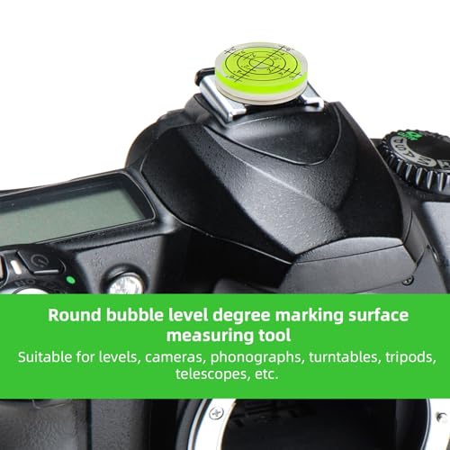 9pcs Small Square Round Bubble Spirit Level, Square & Circular Mini Magnetic Pocket Bubble Levels Measuring Tool for Precise Leveling of Turntables Cameras Tripods Drills Frames & Phonographs