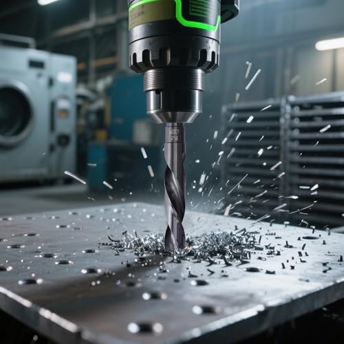 5/8 Drill Bit for Metal and Hardened Steel, M35 Cobalt 1/2 Inch Reduced Shank Industrial Grade Heavy Duty Drill Bit, with Index Storage Case - size: 5/8 in