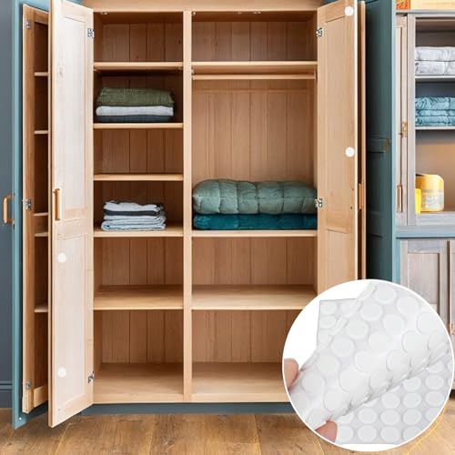 261 Pcs Mini Foam Felt Pads, Self Stick Pads Furniture Felt Pads Round 3/8 Inches Diameter Self Adhesive Felt Pads for Cabinet Doors Furniture Desks Drawers Floor - size: 0.4 inches in diameter