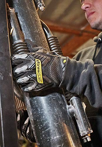 Ironclad Command Impact Work Gloves; Touch Screen Gloves Conductive Palm & Fingers, Impact Protection, Machine Washable - color: Black, size: X-Large (Pack of 1)
