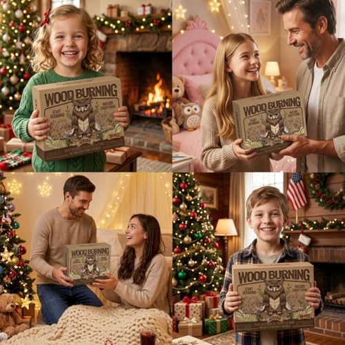 ACRSIKR Gifts for Adults, Wood Burning Kit Craft Gifts Ideas for Adults - color: Brown