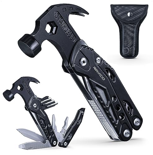 RAXCO 15-in-1 Multi-Tool Claw Hammer Pliers, Rigid Pouch - style: Hammer