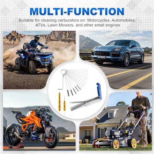 Premium Carburetor Cleaning Kit, Stainless Steel Torch Tip Cleaner