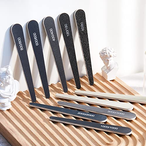 Honoson 20 Pcs Sanding Sticks Model, Low Grits Rating, Water Drop Style - style: Water Drop Style