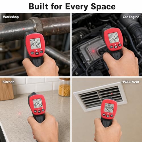 UNI-T UT300S Laser Infrared Thermometer -32℃～400℃Termometro Digital Industrial Non Contact Laser Temperature Meter Gun