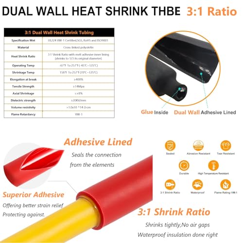 SVAAR Butt Connectors Kit 132PCS 4/6/8/12-10 Gauge Crimp Butt Splice Wire Connectors Non Insulated Butt Splice Connectors Bare Pure Copper 66 PCS Uninsulated Butt Terminals & 66 PCS 3:1 Heat Shrink - color: Non-Insulated Splice - Bare Copper