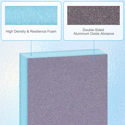 12 Pack Sanding Sponge, Washable and Reusable Sanding Blocks 60/80/120/220/320/400 Grit Wet Dry Sand Paper Assortment Pack for Wood Drywall Metal Furniture - size: 60/80/120/220/320/400 Grit