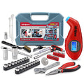 Hi-Spec Compact Auto Garage Tool Kit with Digital Tire Pressure Gauge - size: 65 PCS