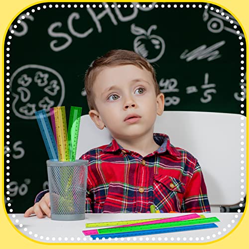 Teling 192 Pack Rulers Bulk for Classroom,Kids School Supplies,12 Inch - size: 12 Inch