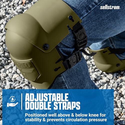 Sellstrom KneePro Professional Construction Kneepads for Work - Men & Women - color: Foliage