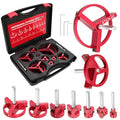 PVC Pipe Reamer, 9Pcs Pipe Reamer for SCH40, Includes 1/2 inch, 3/4 inch, 1 inch, 1-1/4inch, 1-1/2inch, 2inch, 2-1/2inch, 3inch, 4inch Head Aluminum with 2 Blades PVC Fitting Saver - size: JD-9PCS-XK