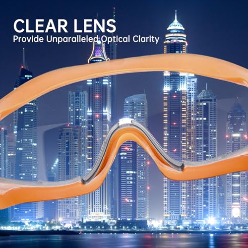 UXIETIN Mowing Goggles with Transparent Lenses