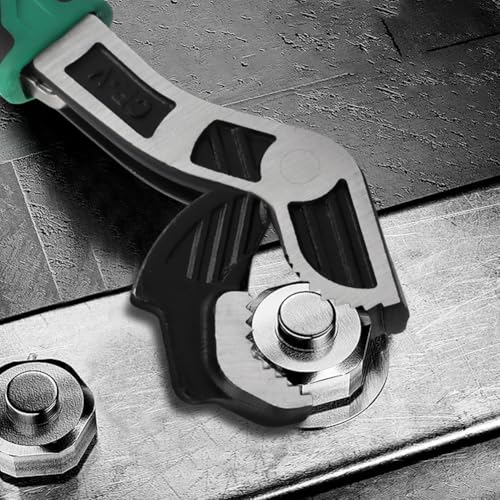 2PC Adjustable Wrench, Multi-function Wrench With Non-Slip Handle Self-Adjusting Spanner Power Grip Pipe Wrenc-h 12mm-20mm Nuts, Pipes for Car, Bicycle & Plumbing Repairs