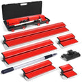 DEKEones Drywall Skimming Blade Set with Portable Case, Stainless Steel 6", 10",16", 24"&32" Skimming Blades with 28"-62" Extension Handle, Drywall Finishing Tools for Plasterboard and Wallboard