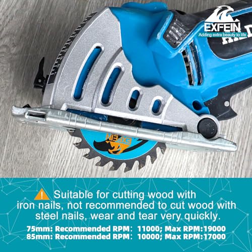 3 Inch Wood Cutting Disc 4pcs - 24T TCT Carbide Tipped Teeth Compact Circular Saw Blade with 3/8-Inch Arbor, General Purpose for Cuttting in Wood Plastic and Composite Materials - size: TCT (for wood)