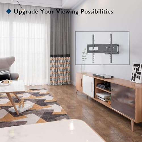 BONTEC Full Motion TV Wall Mountfor 23-70 Inch TVs, Swivel Tilt Dual Arms - size: 23-70 Inch
