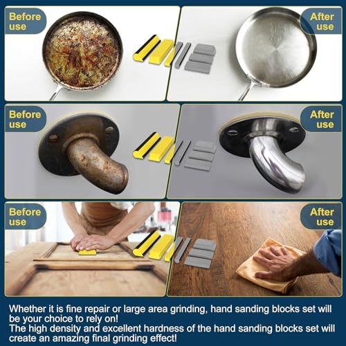 Werhoo 7Pcs Hand Sanding Block Set