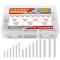 150Pcs 304 Stainless Steel Dowel Pin Assortment Kit M3 M4 M5 with Box - size: M3/M4/M5