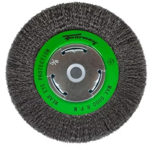 Forney 72751 6-Inch Wire Bench Wheel Brush