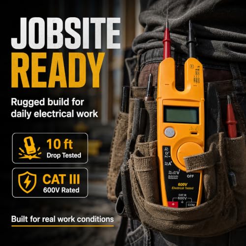 T5-600 Electrical Tester Compatible with Fluke Meter, 600V Voltage Tester - style: T5-600