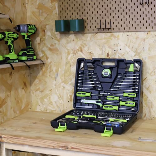 FASTPRO 225-Piece Home Repairing Tool Kit with Tool Box
