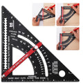 Carpenter Square 7 inch Woodworking Tools Adjustable Rafter Square Carpenter Tools, Combination Square Framing Square, Aluminium Carpentry Squares, Gift for Carpenters - style: 7inch