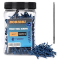 Pocket Hole Screws #8x2, Coarse Thread Wood Screws 300Pcs, Washer Head with Square Drive, 150MM Drive Bit Included - color: Blue, size: #8x2‘’