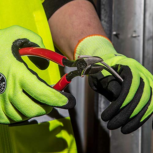 Klein Tools D252-6 Pliers, Diagonal Cutting Pliers with Short Jaws, Beveled Edges, and Hot-Riveted Joint, All-Purpose Use, 6-Inch - size: 6-Inch