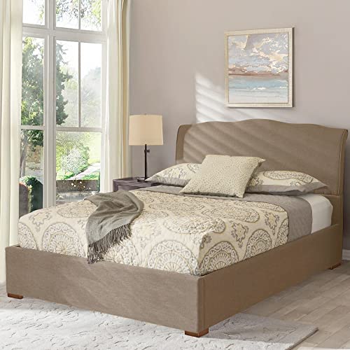 Wooden Bed Riser 1 inch Sofa Risers for Furniture L Shaped Couch Sofa Feet Dresser Leg Set of 4 (Brown, 1 inch) - color: Brown, size: 1 inch