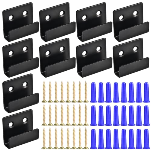 10 Pack Tile Display Wall Hanger Stainless Steel U Brackets with Screws Mirror Hanging Kit Heavy Duty Picture Hooks Tile Hanger for Large Mirrors, Picture Frame Ceramic Wall Display - size: Small