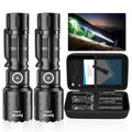 Rechargeable Flashlights High Lumens,Super Bright Small Powerful Flashlight - color: Black