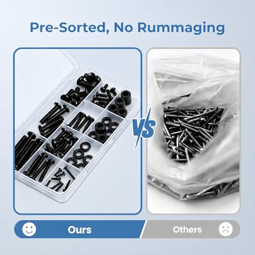 68pcs Universal TV Mounting Hardware Screw Kit with Box